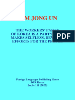 Kim Jong Un - The Worker'sparty - DPR Korea