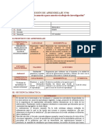 Sesión de Aprendizaje N°6 - 5to Grado