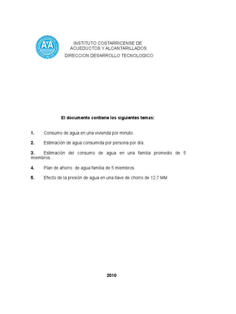 Guía de Consumo y Ahorro de Agua | PDF | Agua | Materiales transparentes