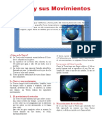 ficha de los movimientos de la tierra