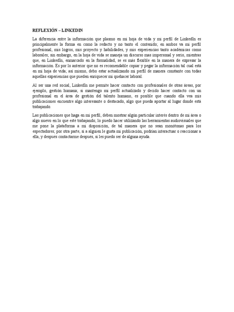 Optimiza tu perfil de LinkedIn | PDF | Negocios | Relaciones personales ...