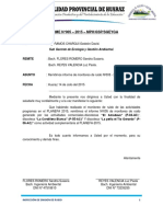 Informe N°005 - 2015 - MPH/GSP/SGEYGA: Sub Gerente de Ecología y Gestión Ambiental