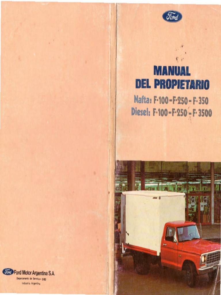 FORD F100 MANUAL visual data 7