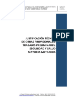 MM Justificación Técnica de Obras Provisionales y Estructuras