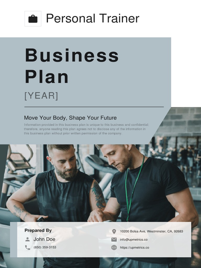 Personal Trainer Business Plan Overview | PDF | Swot Analysis | Gross ...