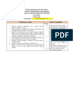 Temas de Examen Octavo II Prueba I Trimestre 2023