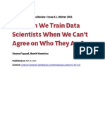 CL4 - How Can We Train Data Scientists When We Can't Agree On Who They Are