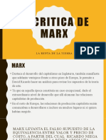 La Critica de Marx - Renta D Ela Tierra