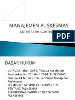 Manajemen Puskesmas (Konsep PKM) Dr. Ratih