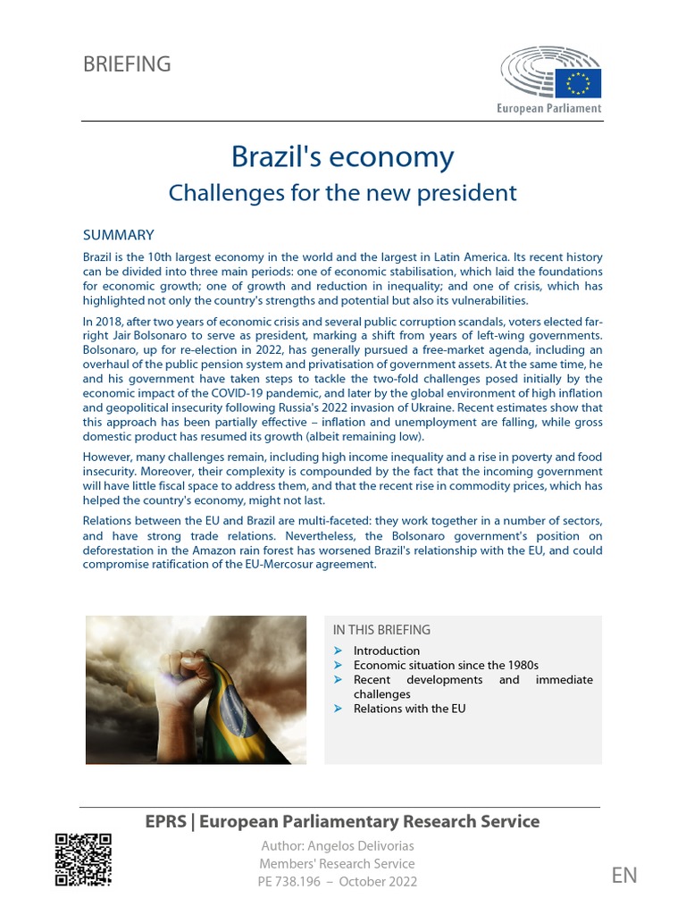 Eprs Bri (2022) 738196 en | PDF | Brazil | Inflation