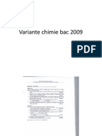 Variante Chimie Bac 2009 Vol 1
