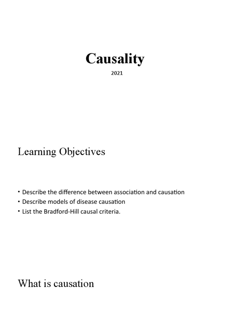 Causality PDF Causality Cohort Study