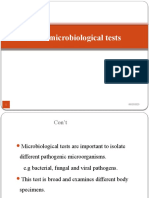 Basic Microbiological Tests