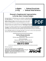 Flyer For AFSCME Call-In Weeks