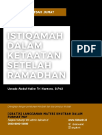 Materi Khutbah Jumat II Mei 2021 Istiqamadh Dalam Ketaatan Setelah Ramadhan Dakwah Id