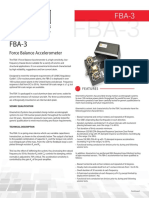 Datasheet Fba3 Force Balance Accelerometer Kinemetrics