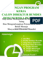 Rancangan Program Kerja Bumdes - Doni Nuriska Putra, ST