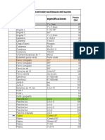 Lista de Costos de Perfiles Metalicos en La Ciudad de Potosi Bolivia