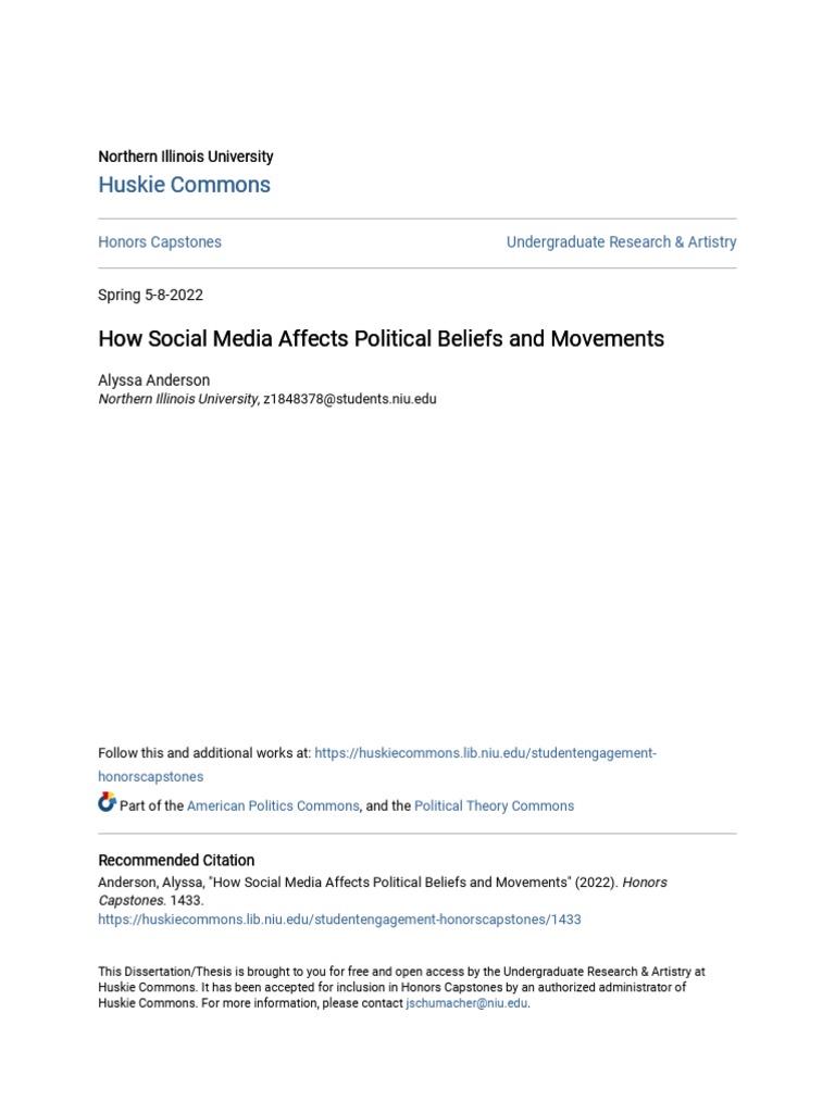 Impact of Social Media on Youth Politics | PDF | Social Media | Popular ...