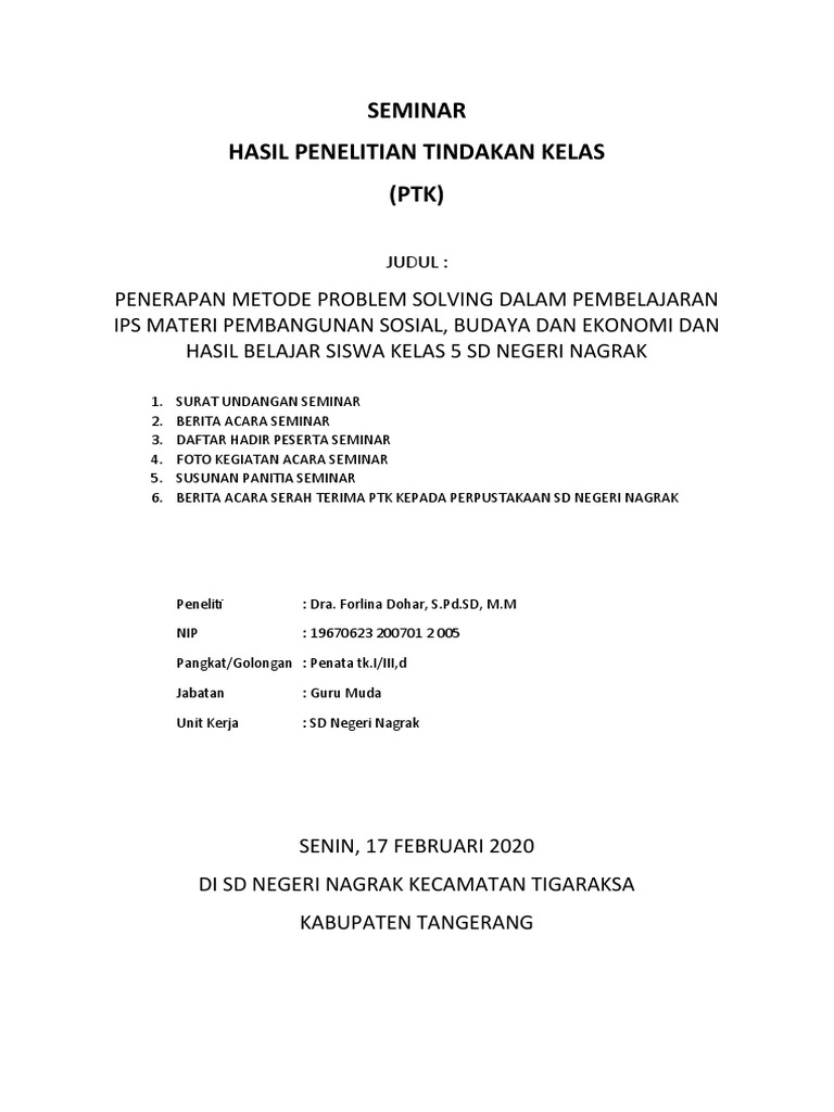Metode Problem Solving dalam IPS SD | PDF