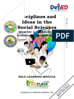 Discipline in Social Sciences 11 Week 1 Module 1