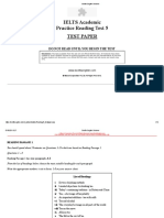 IELTS Academic Practice Reading Test 5