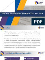 Salient Features of Income Tax Act 2023