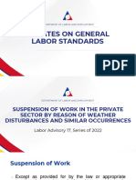 1 Updates On General Labor Standards LA 17-22 and 18-22