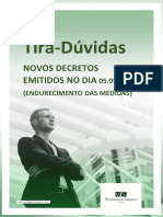 Tira Dúvidas - Novos Decretos - Endurecimento Das Medidas PDF