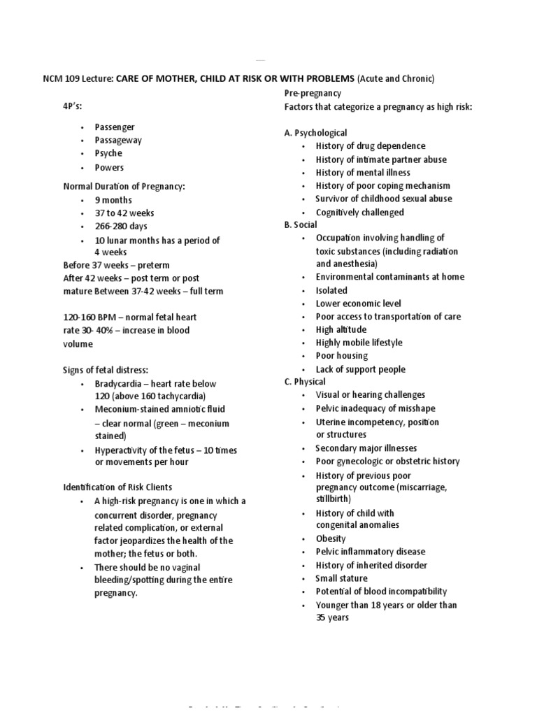 High-Risk Pregnancy Care Guidelines | PDF | Miscarriage | Heart