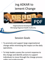 Using ADKAR To Implement Change
