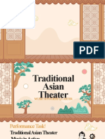 4traditional Asian Theater - Perfromance Task
