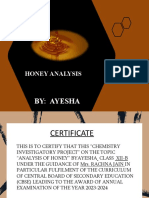 Honey Analysis, Ayesha XII-B