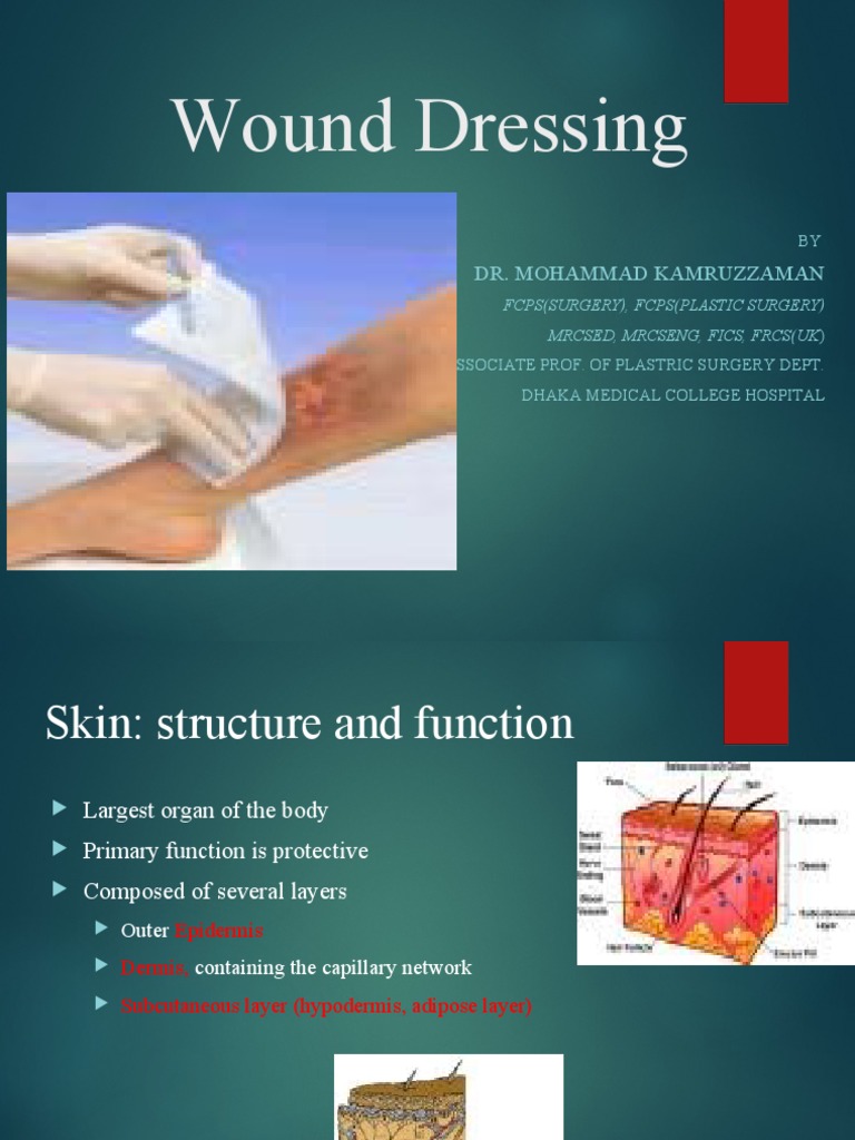 Wound Dressing PDF Skin Clinical Medicine