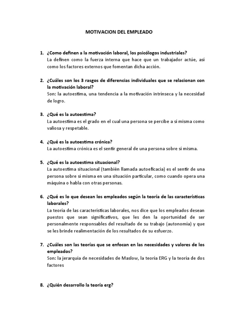 Motivación y Liderazgo en el Trabajo | PDF | Liderazgo | Motivacional