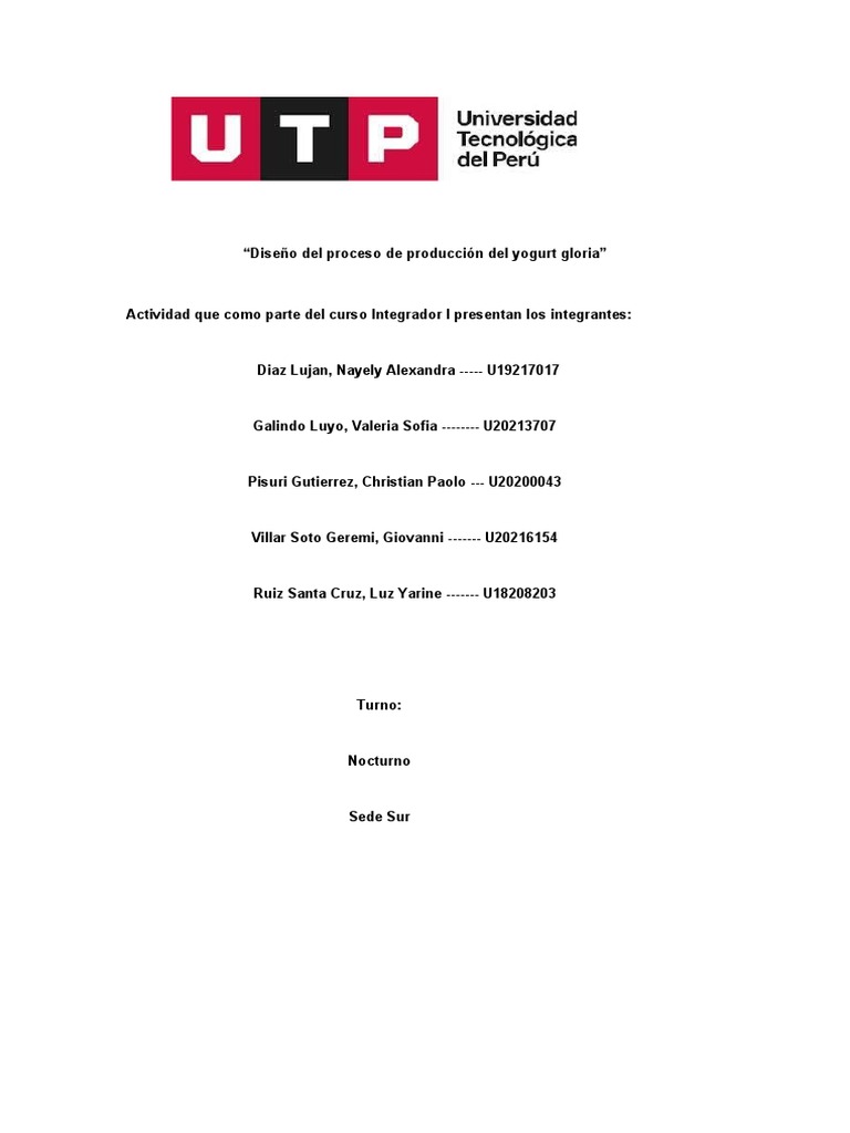 Sem7 integrador pdf leche yogur