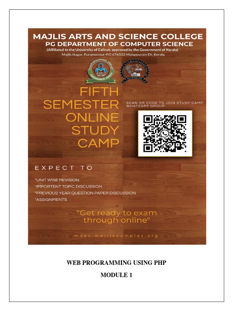 Web Programming Using Php Stand