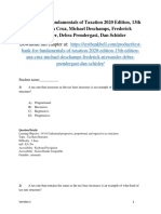 Test Bank For Fundamentals of Taxation 2020 Edition 13th Edition Ana Cruz Michael Deschamps Frederick Niswander Debra Prendergast Dan Schisler