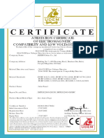 Certificat Conformitate Panouri FV