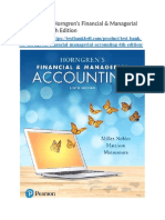 Test Bank For Horngrens Financial Managerial Accounting 6th Edition