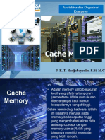 Arsitektur & Organisasi Komputer Cache Memory