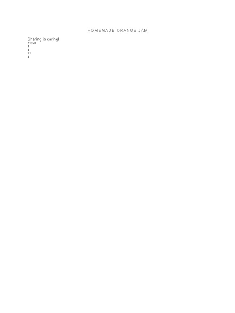 Homemade Orange Jam PDF Fruit Preserves Foods