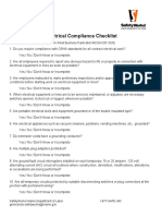 OSHA2209 Electrical Compliance Checklist