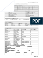 NAC QA 025 Rev 00 Competency Assessment Form - Format