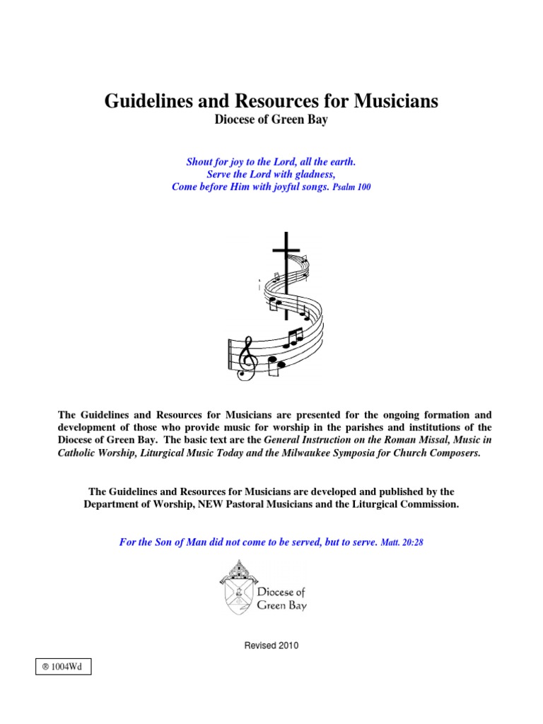 Guidelines Resources For Musicians PDF Mass (Liturgy) Copyright Guidelines Resources For Musicians PDF Mass (Liturgy) Copyright