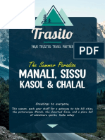 Trasito Manali-Sissu Itinerary For Jamia