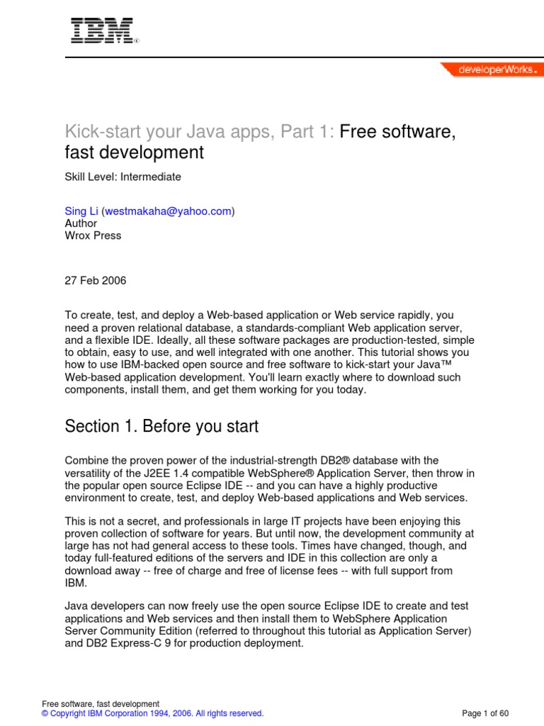 Free Software Fast Development | PDF