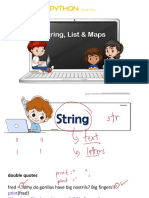 Python Chap 3 - Strings, List, Maps