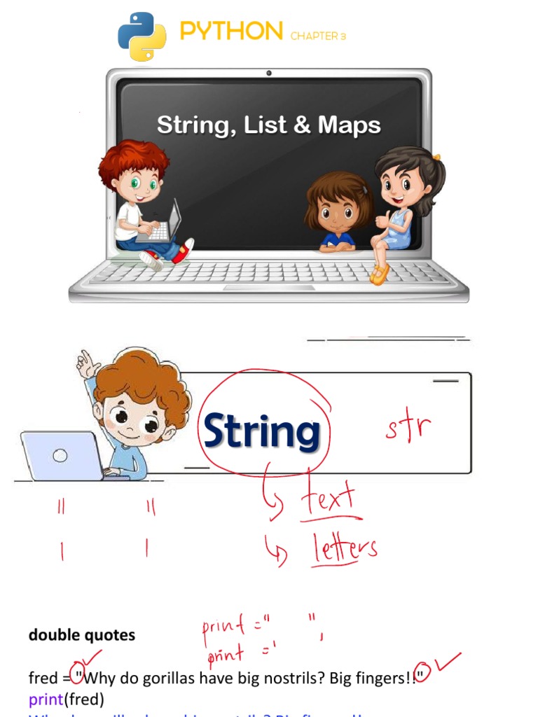 Python Chap 3 - Strings, List, Maps | PDF