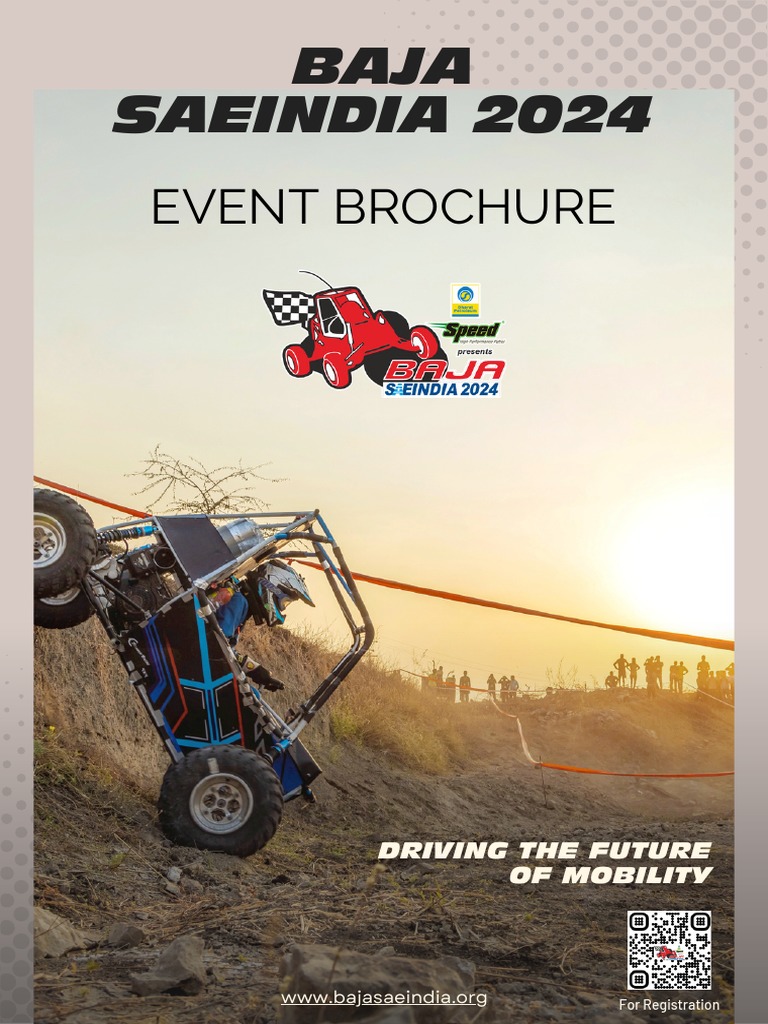 Baja Saeindia 2024 Brochure 1684752689 PDF Vehicles Electric Vehicle